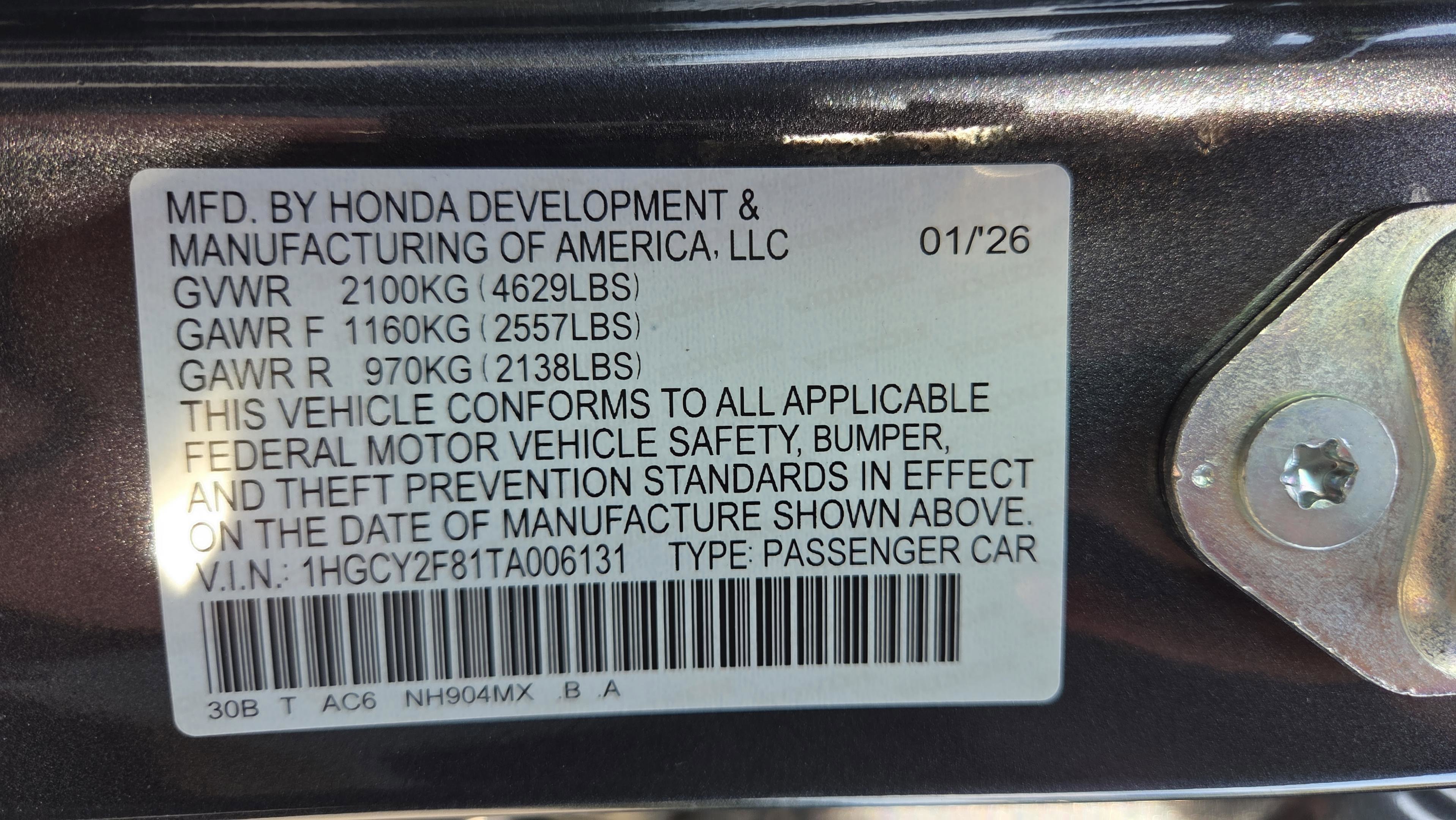 New 2026 Honda Accord Touring image 26