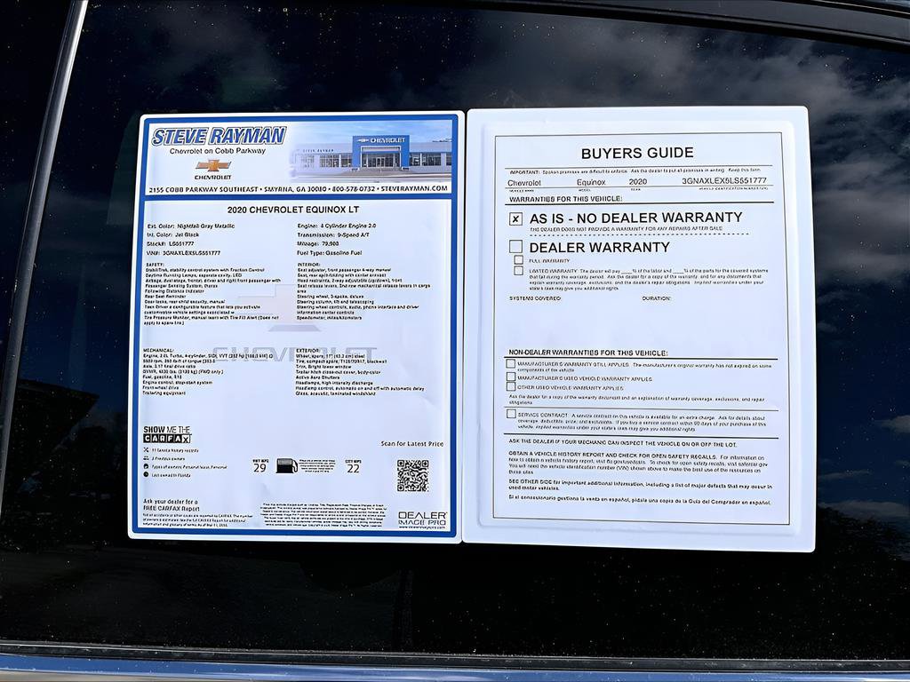 Certified 2020 Chevrolet Equinox LT FWD image 26