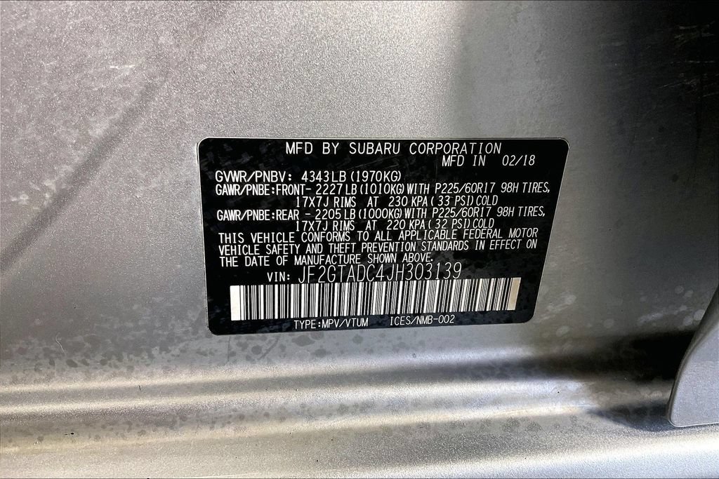 Used 2018 Subaru Crosstrek 2.0i Premium w/ Eyesight System AWD/4WD image 38