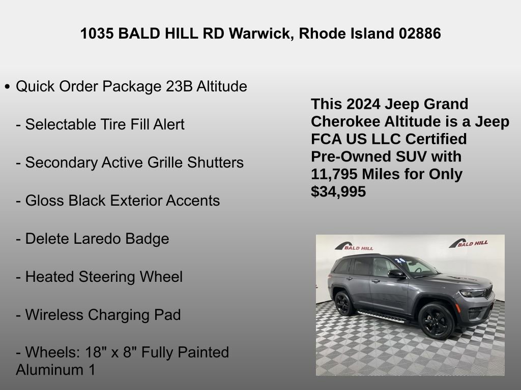 Used 2024 Jeep Grand Cherokee Altitude image 14