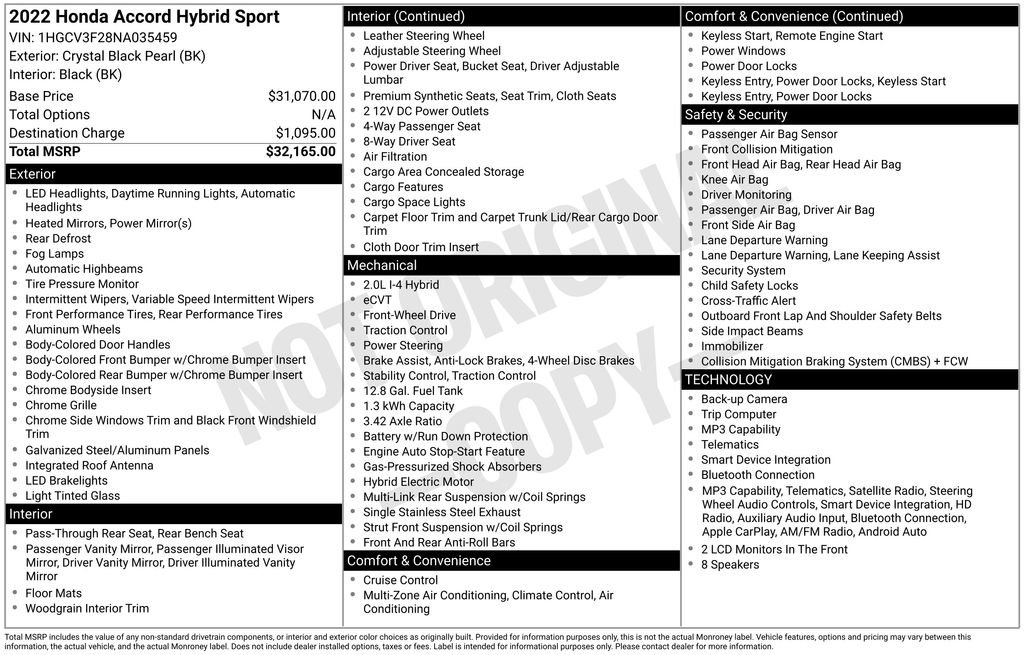 Used 2022 Honda Accord Sport image 29