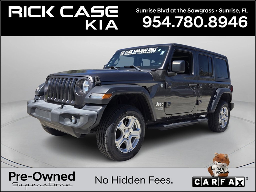 Used 2019 Jeep Wrangler Unlimited Sport S image 1
