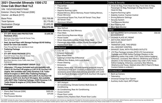 Certified 2021 Chevrolet Silverado 1500 LTZ image 2