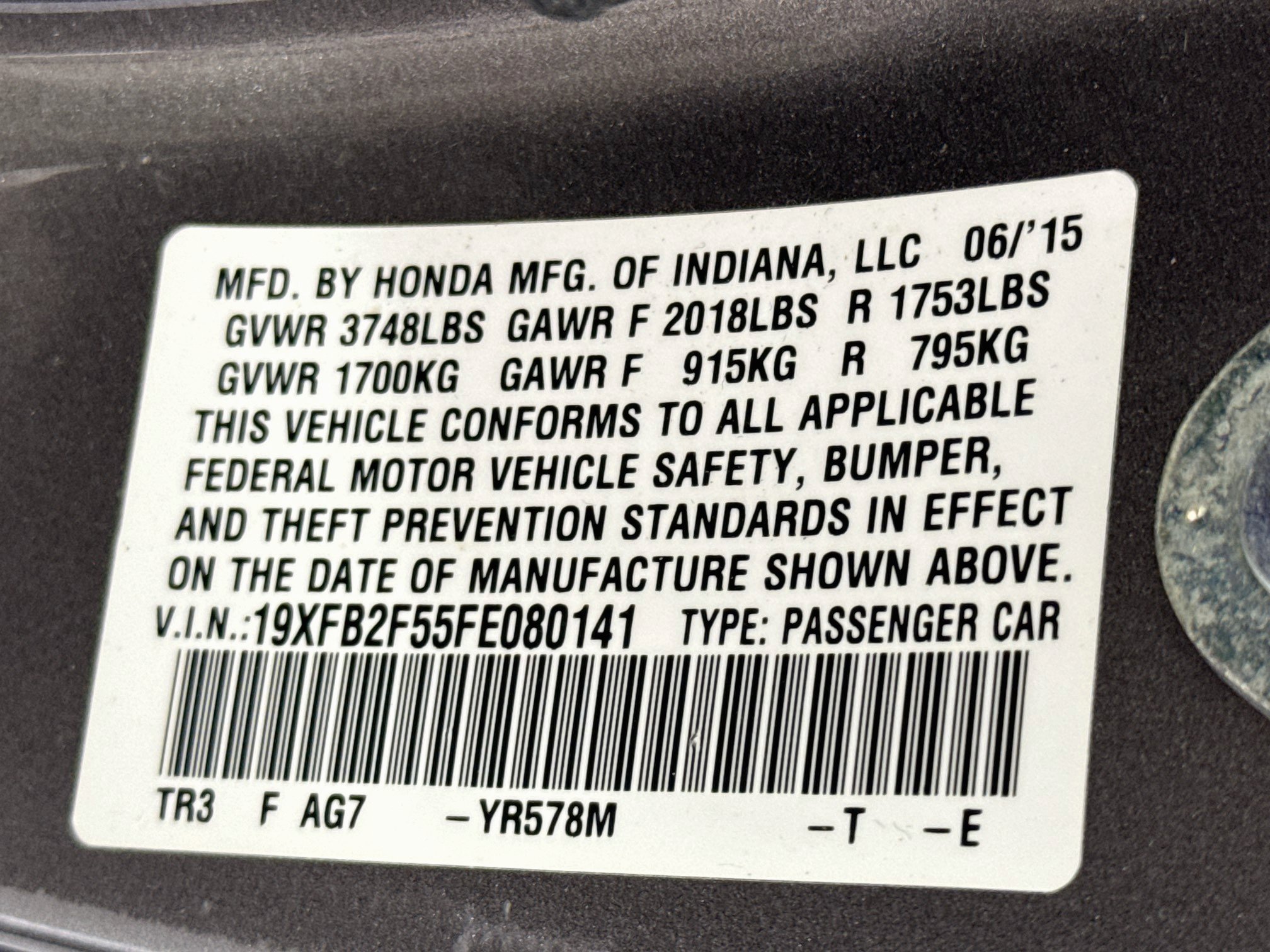 Used 2015 Honda Civic LX image 29
