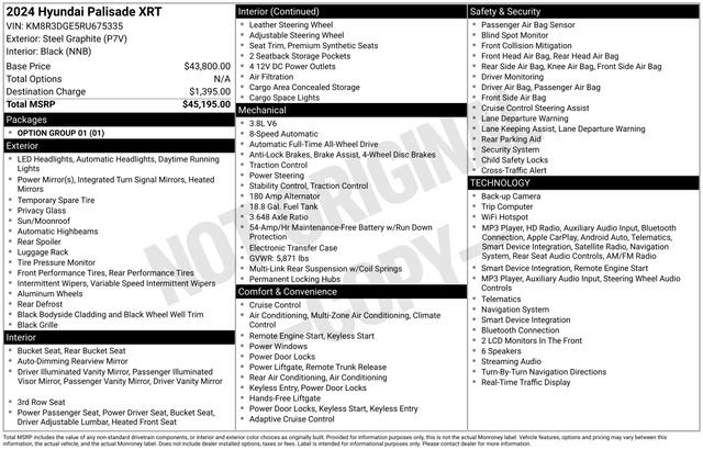 Used 2024 Hyundai Palisade XRT AWD/4WD image 7
