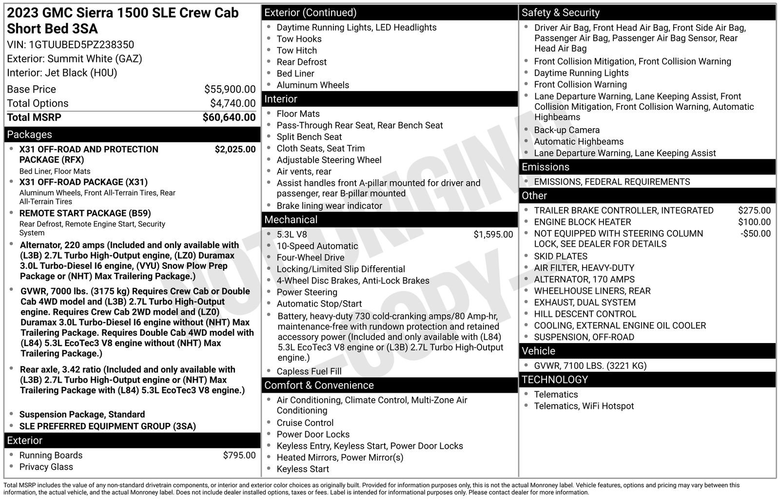 Used 2023 GMC Sierra 1500 SLE image 2