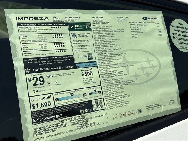 New 2025 Subaru Impreza RS image 29