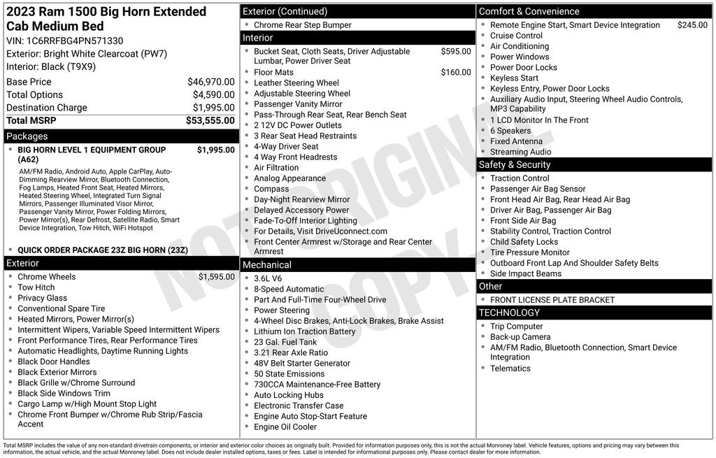 Certified 2023 RAM 1500 Big Horn AWD/4WD image 41