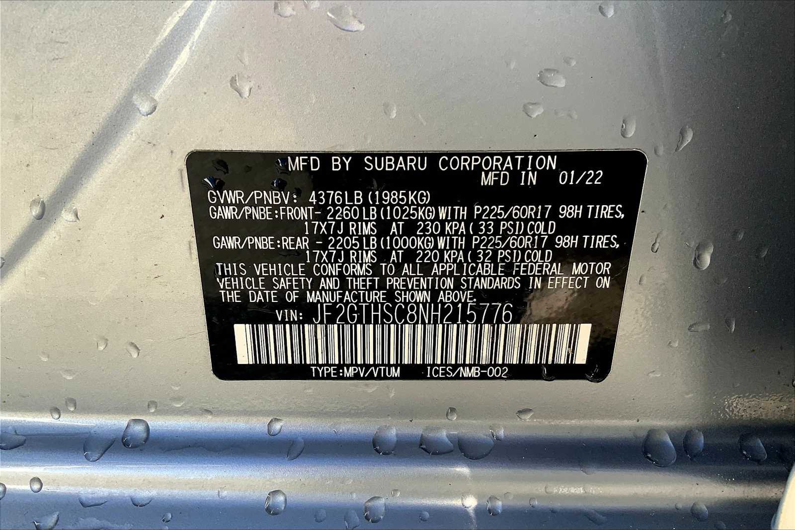 Used 2022 Subaru Crosstrek 2.5i Sport w/ Moonroof Package image 33