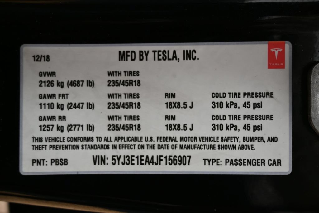 Used 2018 Tesla Model 3 Mid Range RWD image 6
