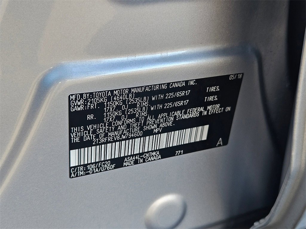 Used 2018 Toyota RAV4 XLE image 40