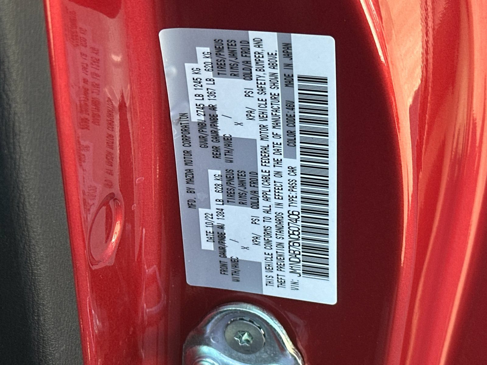 Used 2022 MAZDA MX-5 Miata Sport RWD image 26