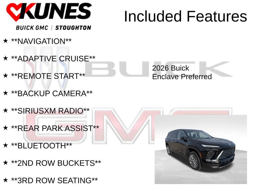 New 2026 Buick Enclave Preferred w/ Power Package image 2