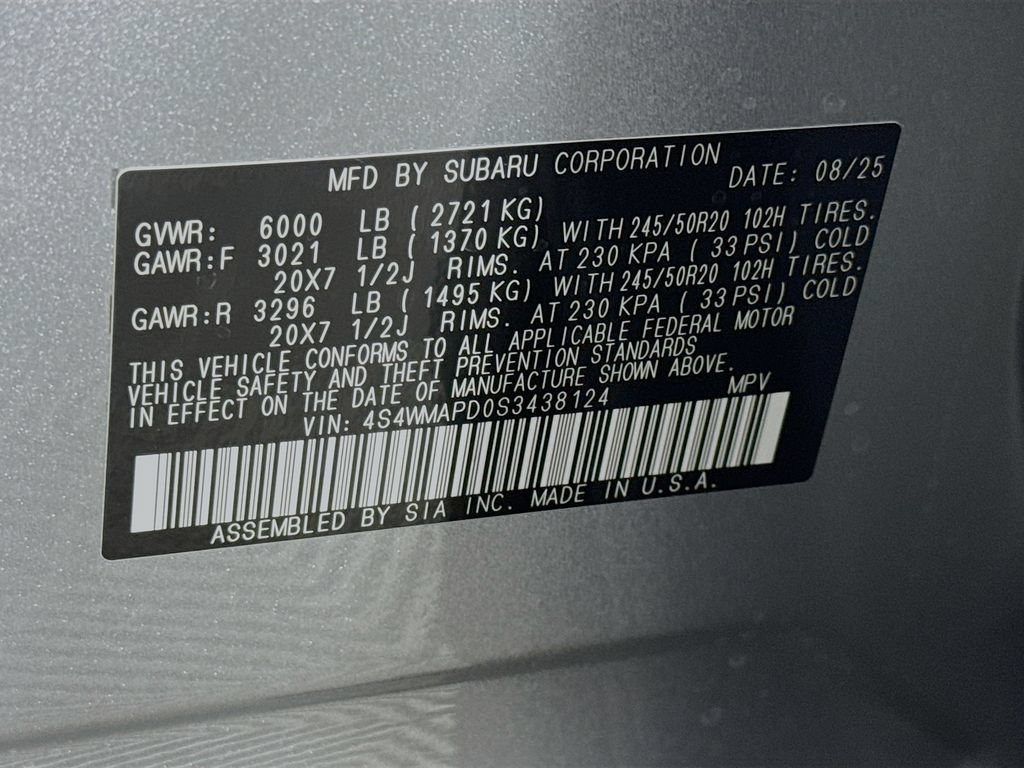 Used 2025 Subaru Ascent Limited AWD/4WD image 34