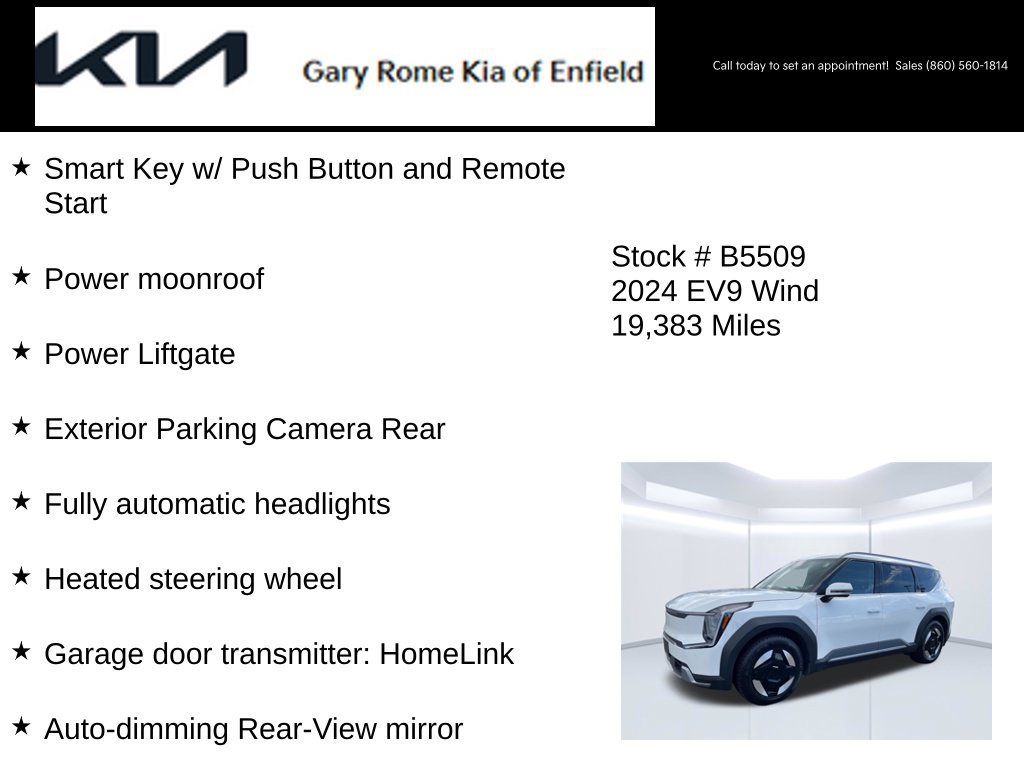 Certified 2024 Kia EV9 Wind AWD/4WD image 27