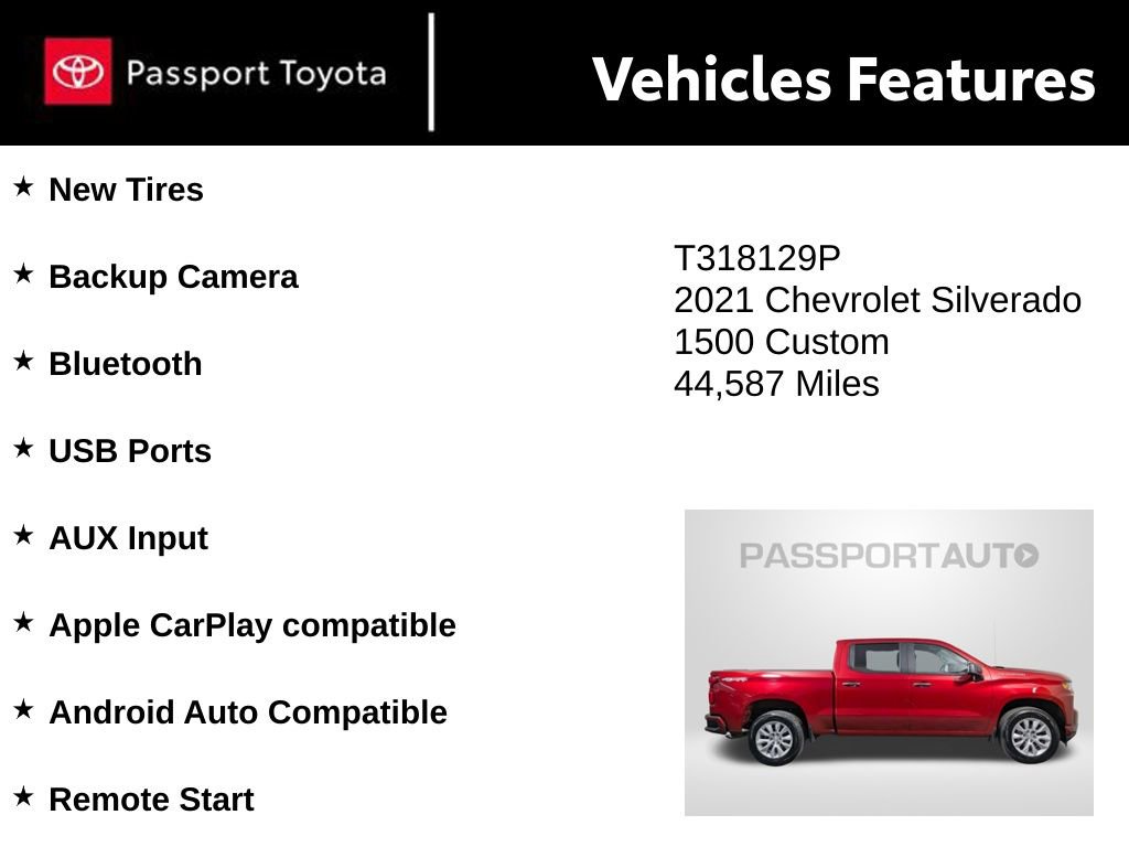 Used 2021 Chevrolet Silverado 1500 Custom image 9