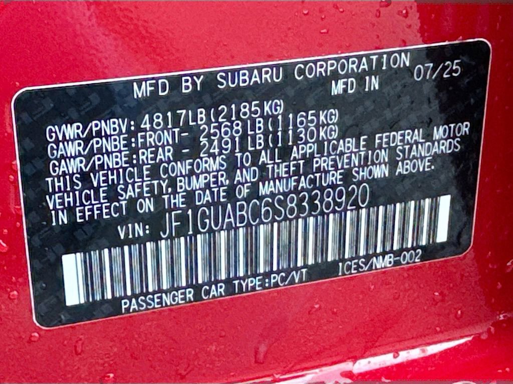 New 2025 Subaru Impreza 2.0i image 38