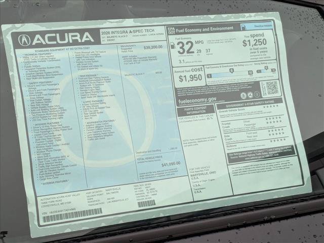 New 2026 Acura Integra A-Spec FWD image 19