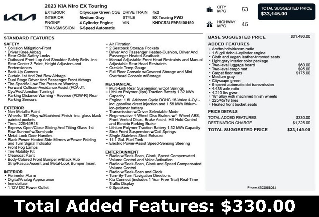 Used 2023 Kia Niro EX Touring image 3