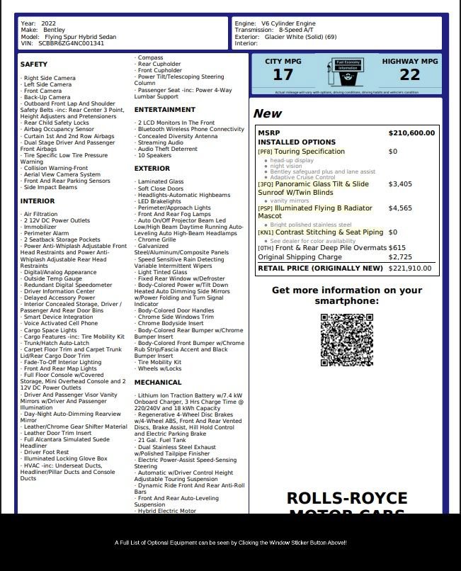 Used 2022 Bentley Flying Spur Plug-In Hybrid video 2