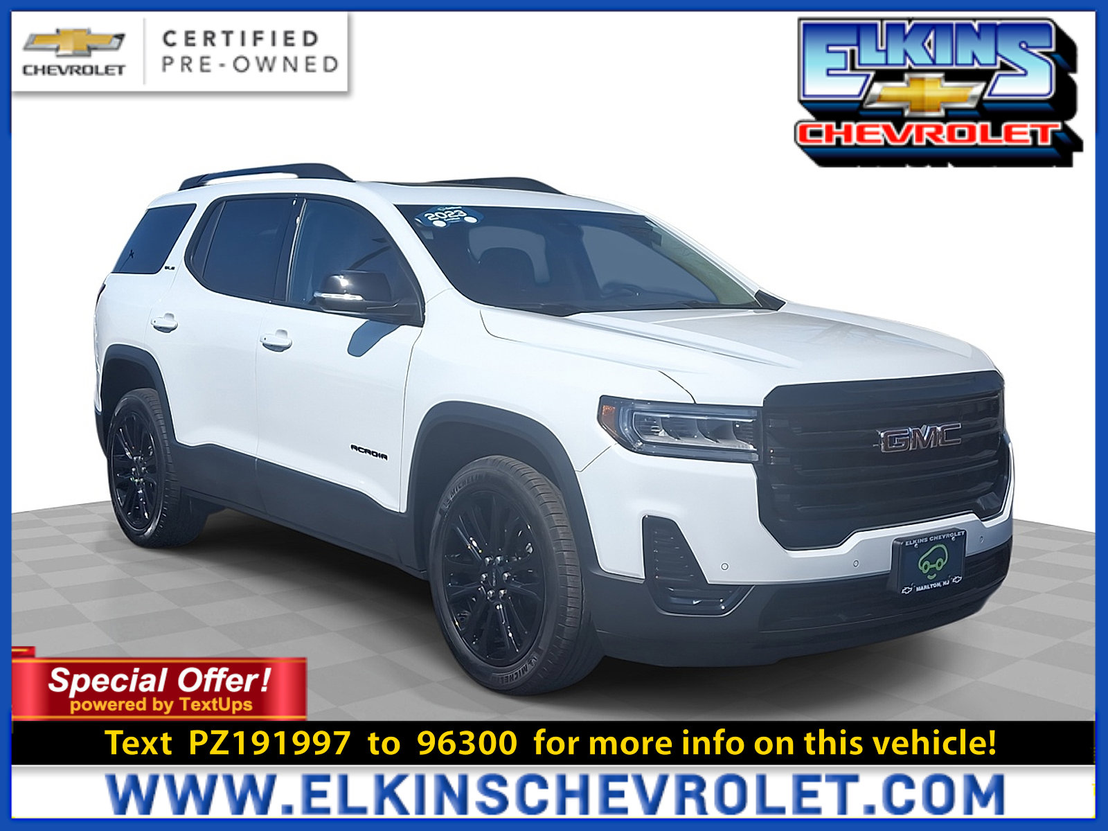 Certified 2023 GMC Acadia SLE w/ Driver Convenience Package AWD/4WD image 1