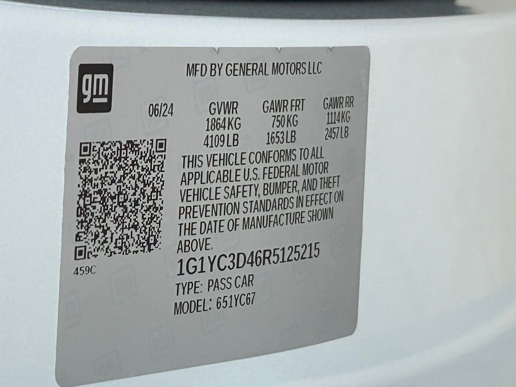 Used 2024 Chevrolet Corvette Stingray Premium Conv w/ Battery Protection Package image 56