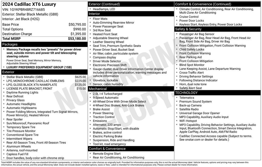 Used 2024 Cadillac XT6 Luxury AWD/4WD image 19
