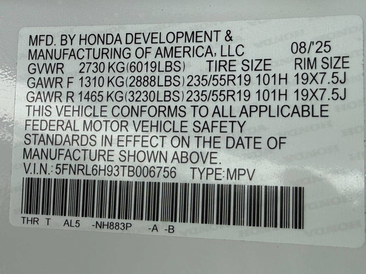 Used 2026 Honda Odyssey Elite image 55