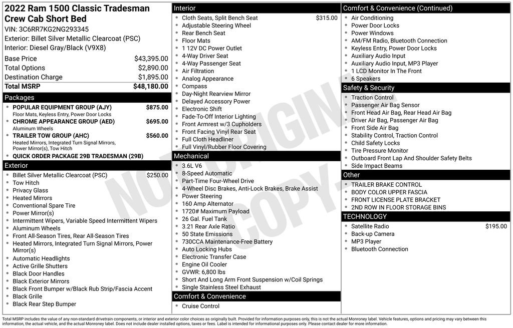 Used 2022 RAM 1500 Tradesman w/ Popular Equipment Group image 26