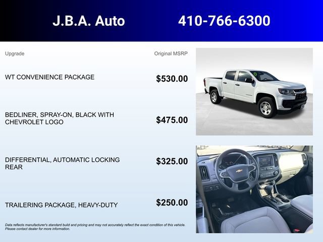 Certified 2021 Chevrolet Colorado W/T w/ WT Convenience Package image 5