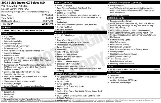 Used 2023 Buick Encore GX Select image 5