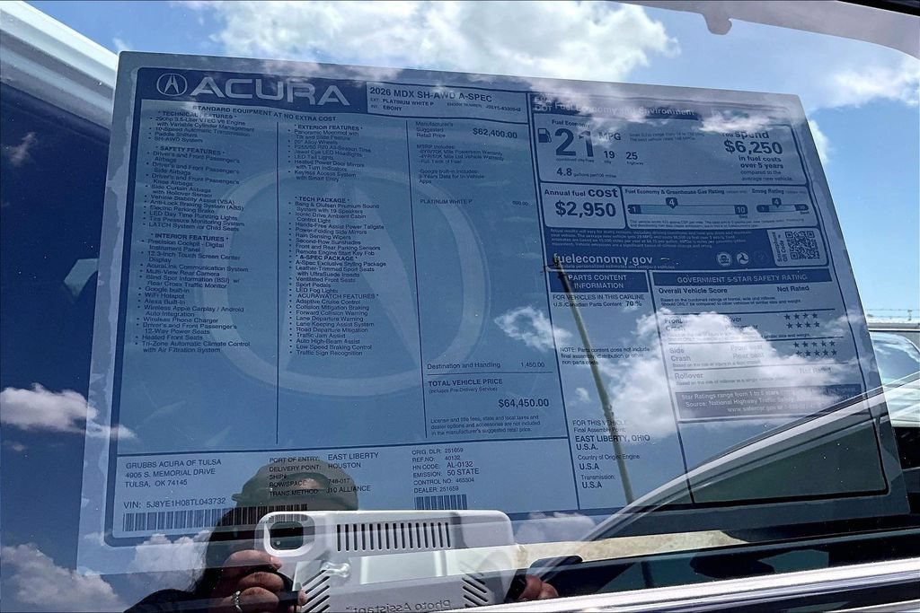New 2026 Acura MDX A-Spec AWD/4WD image 30