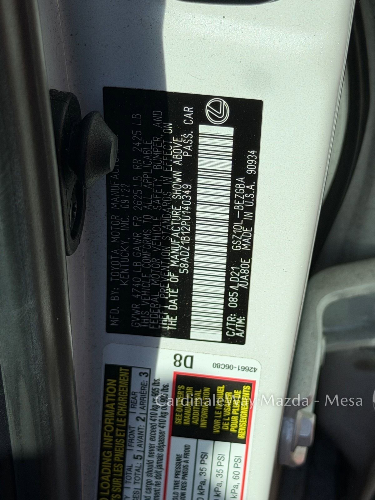 Used 2023 Lexus ES 350 w/ Premium Package image 15