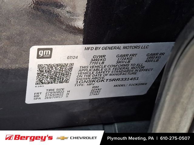 Certified 2024 Chevrolet Suburban High Country AWD/4WD image 32