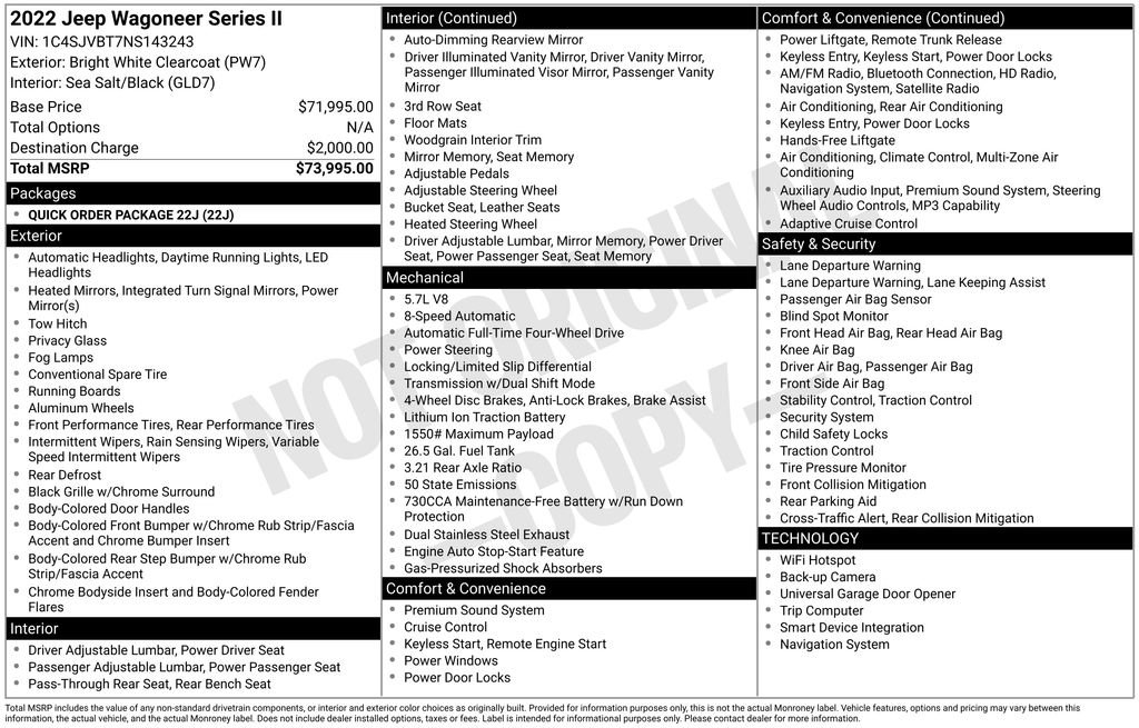 Used 2022 Jeep Wagoneer Series II image 4