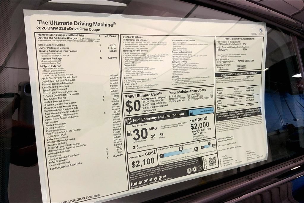 New 2026 BMW 228i xDrive w/ Premium Package AWD/4WD image 12