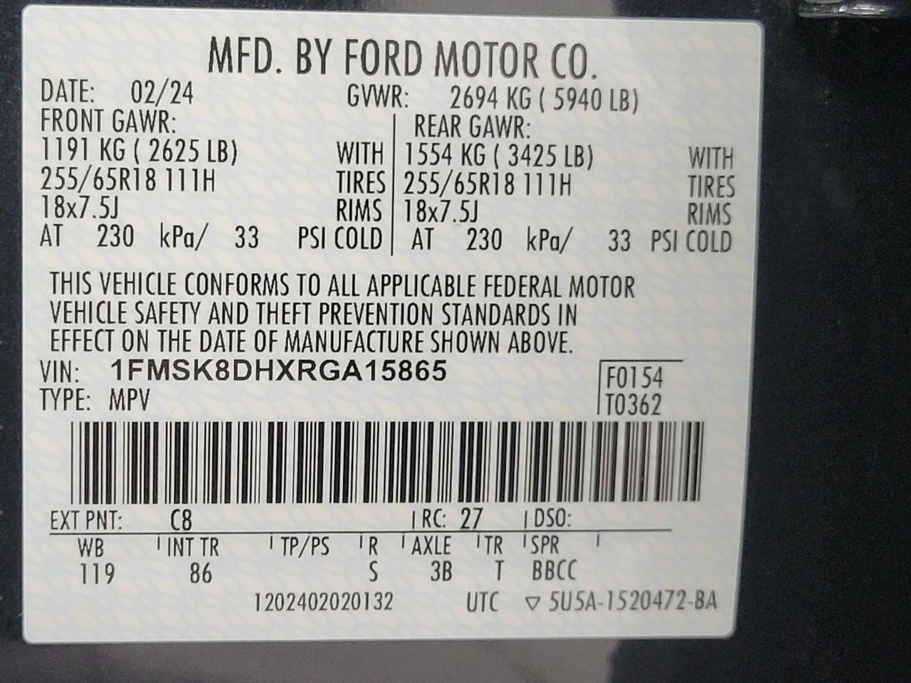 Used 2024 Ford Explorer XLT w/ Class IV Trailer Tow Package AWD/4WD image 58