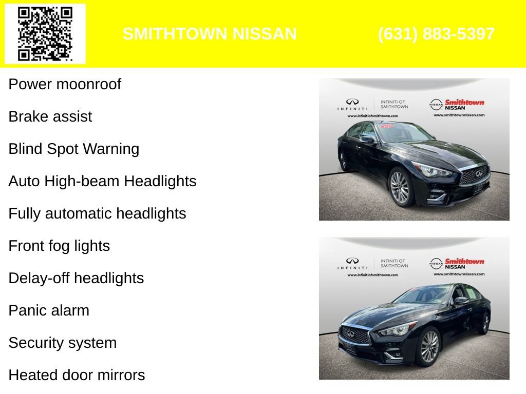 Used 2023 INFINITI Q50 Luxe w/ Cargo Package AWD/4WD image 6