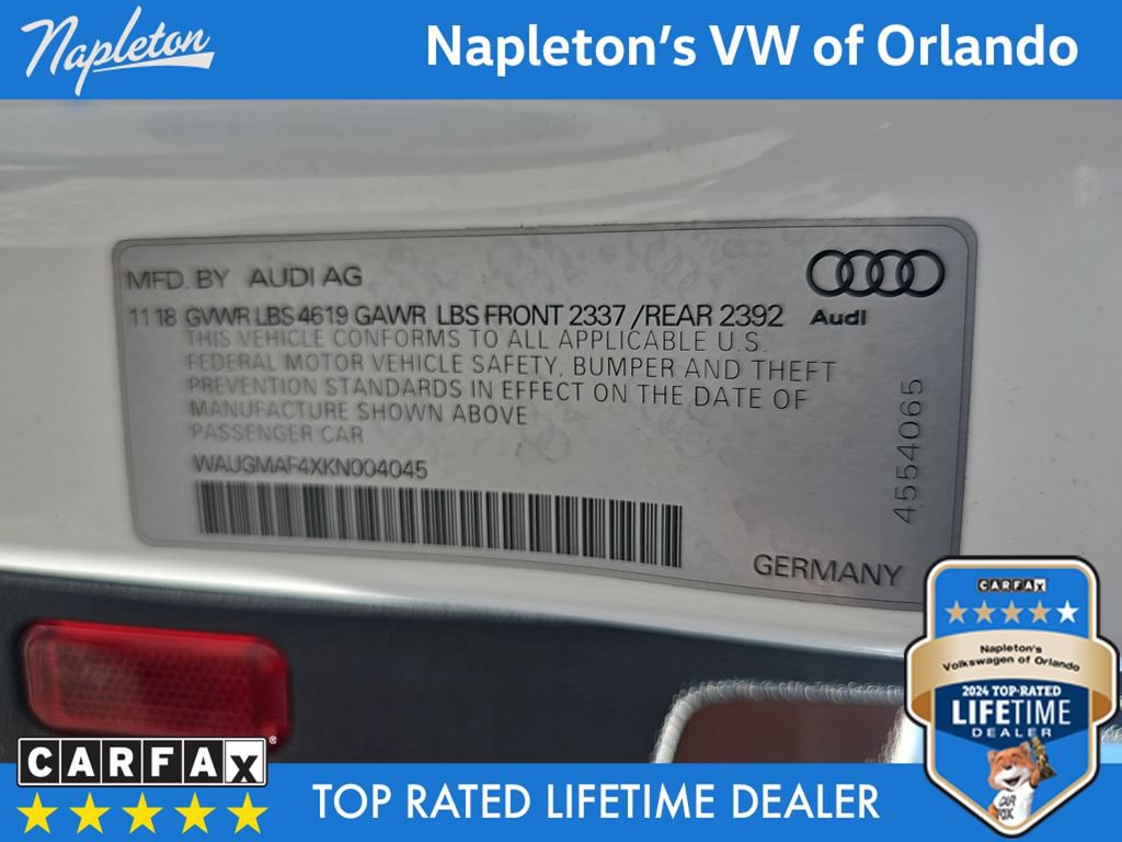 Used 2019 Audi A4 2.0T Premium w/ Convenience Package FWD image 35
