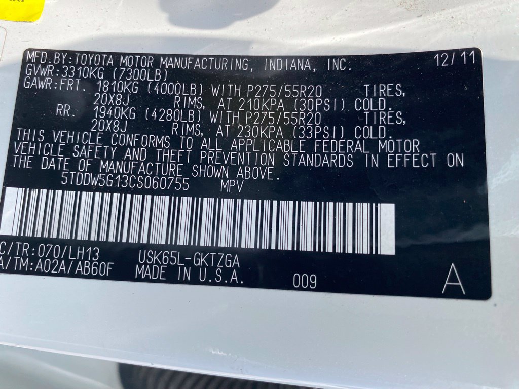 Used 2012 Toyota Sequoia Platinum AWD/4WD image 21