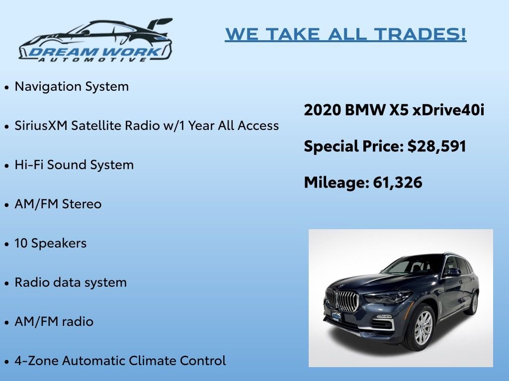 Used 2020 BMW X5 xDrive40i w/ Convenience Package image 2