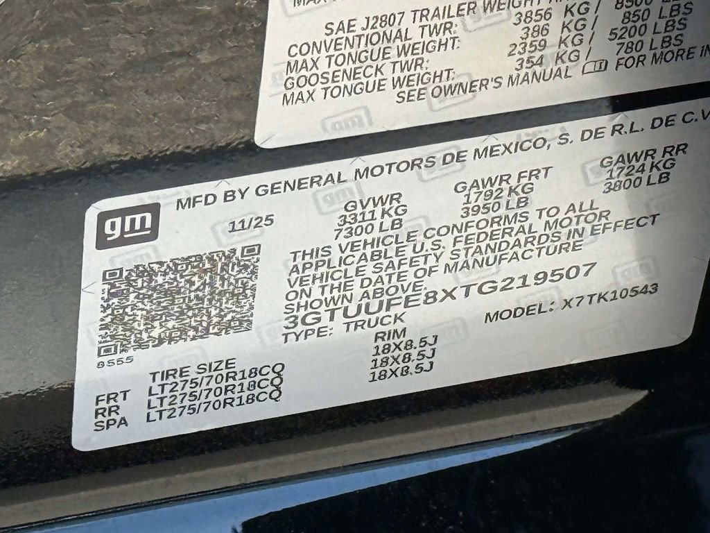 Used 2026 GMC Sierra 1500 AT4X AWD/4WD image 33
