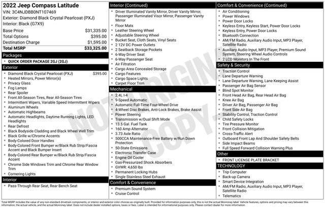 Used 2022 Jeep Compass Latitude image 15