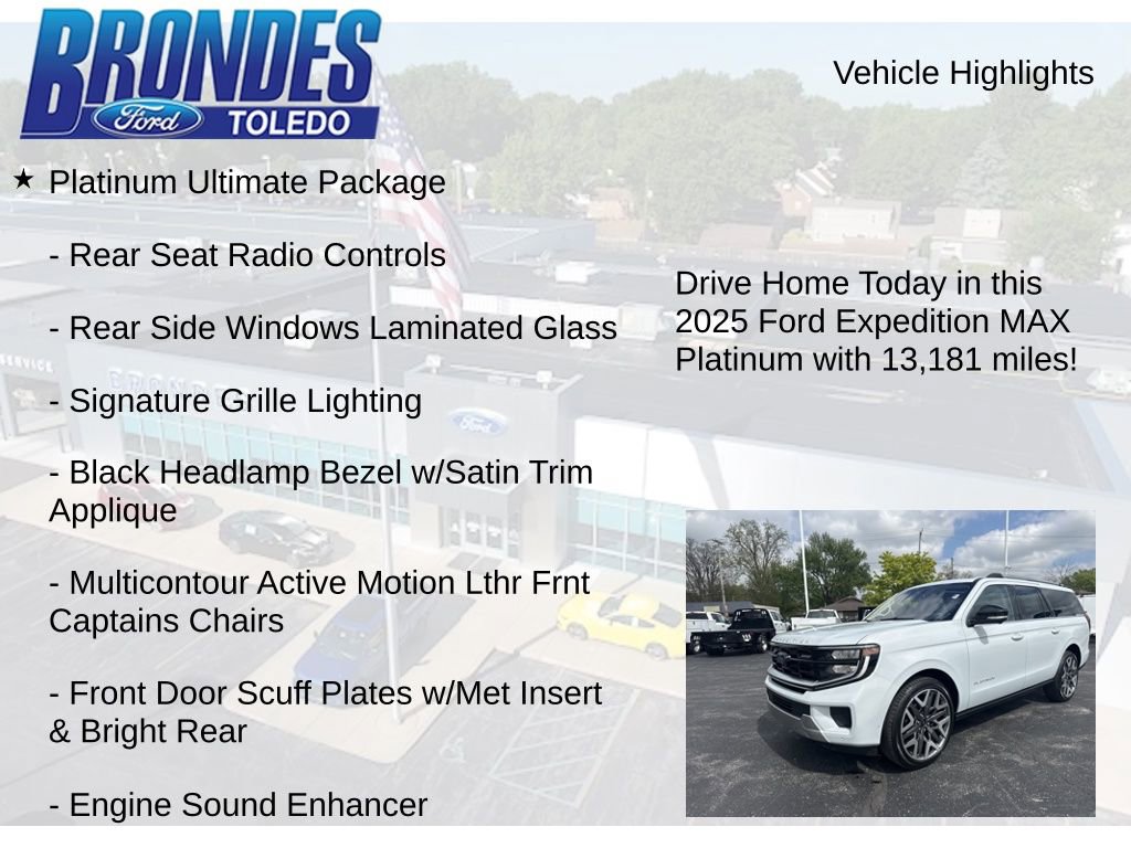 Used 2025 Ford Expedition Max Platinum w/ Platinum Ultimate Package AWD/4WD image 12