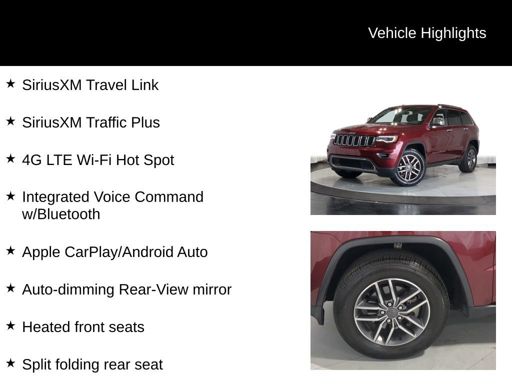 Used 2020 Jeep Grand Cherokee Limited w/ Premium Lighting Group AWD/4WD image 32
