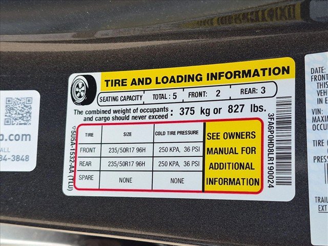 Used 2020 Ford Fusion SE FWD image 17