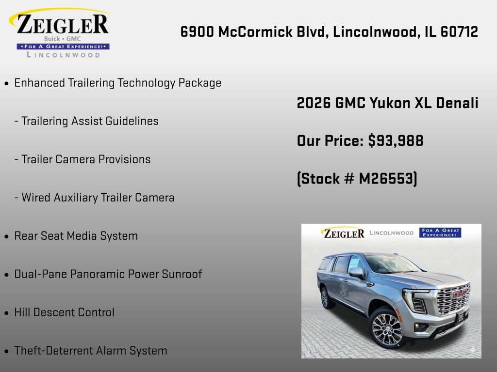 New 2026 GMC Yukon XL Denali w/ Denali Reserve Package AWD/4WD image 24