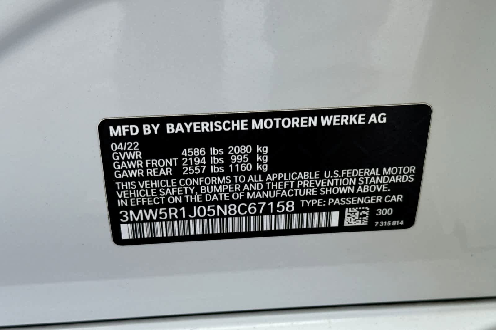Used 2022 BMW 330i Sedan w/ M Sport Package RWD image 30