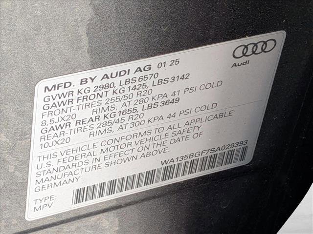 Certified 2025 Audi SQ6 e-tron Prestige w/ Black Optic Package AWD/4WD image 28