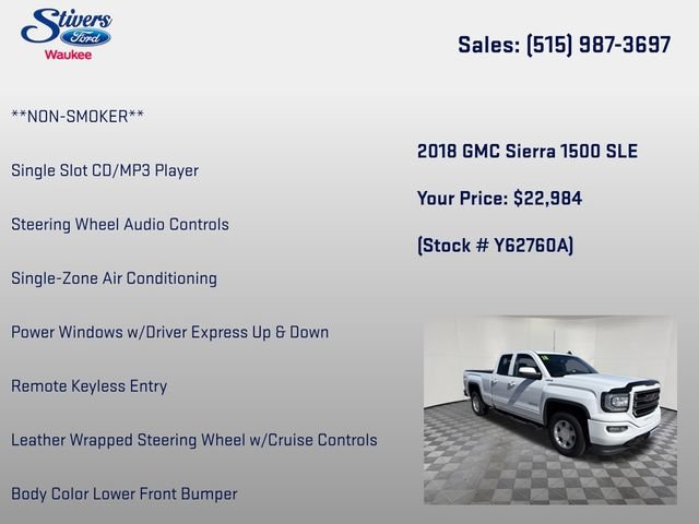 Used 2018 GMC Sierra 1500 SLE w/ Elevation Edition AWD/4WD image 34